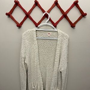 Fuzzy White Mossimo Cardigan